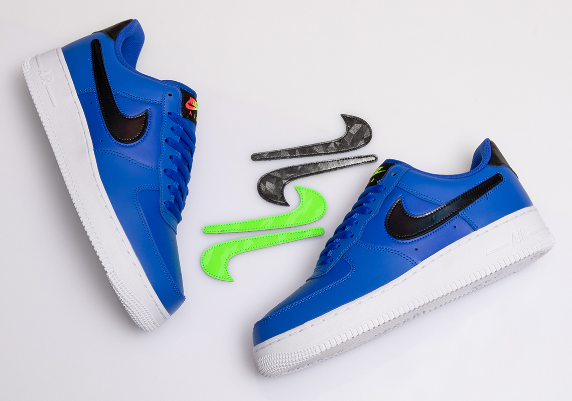 air force 1 with interchangeable swooshes